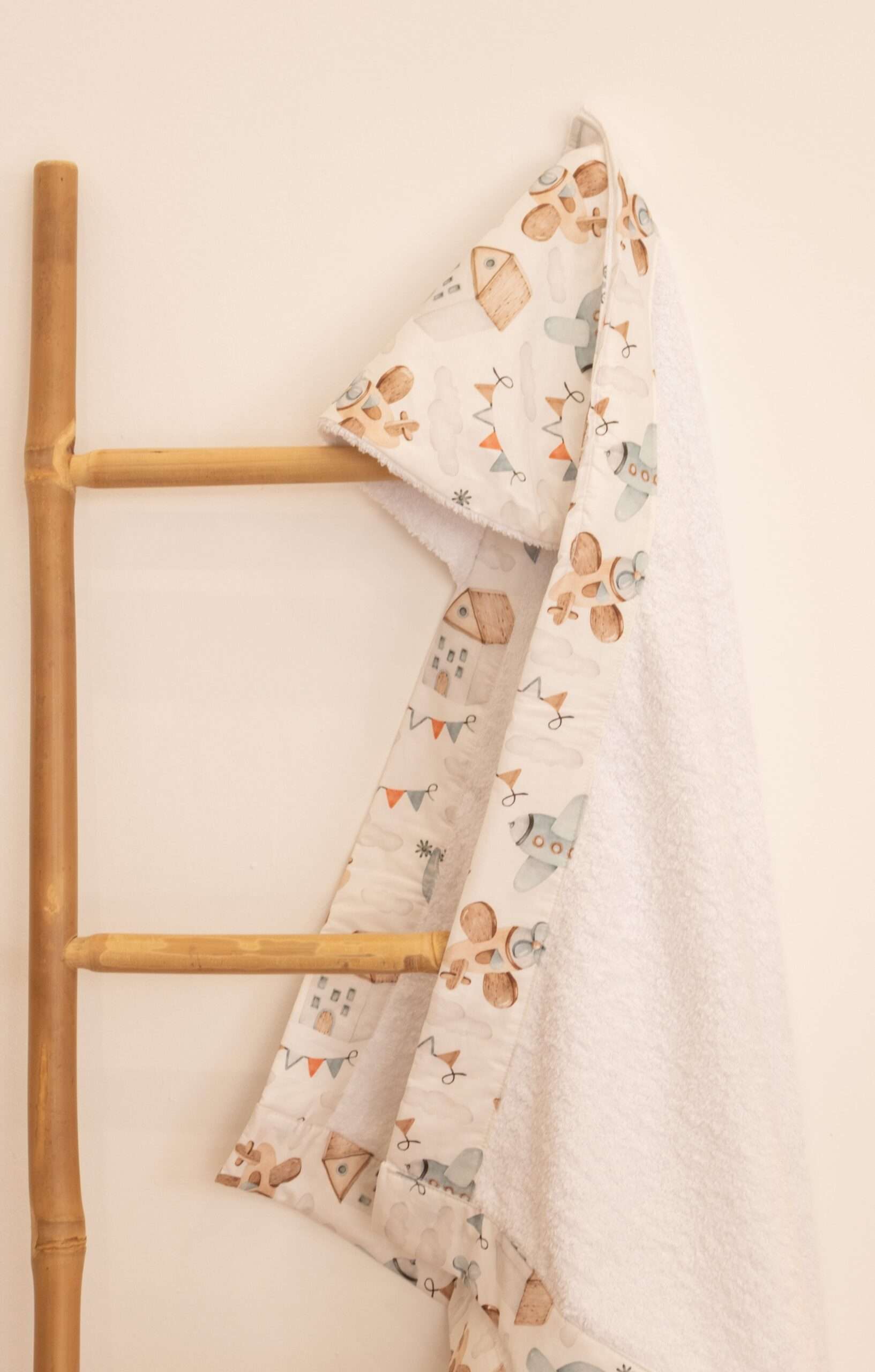 -Κάπα Μπουρνουζάκι Up in the sky 80*80 White - Image 2