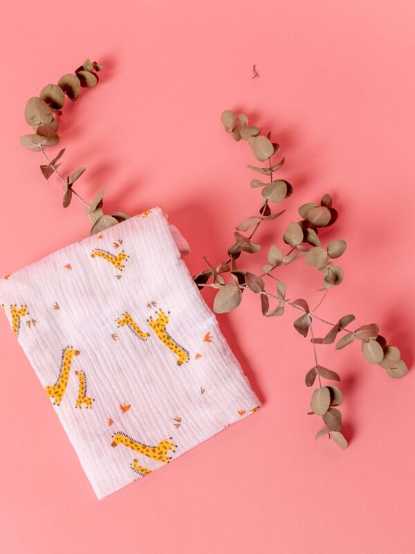 -Πάνα Αγκαλιάς Giraffe 100% organic cotton