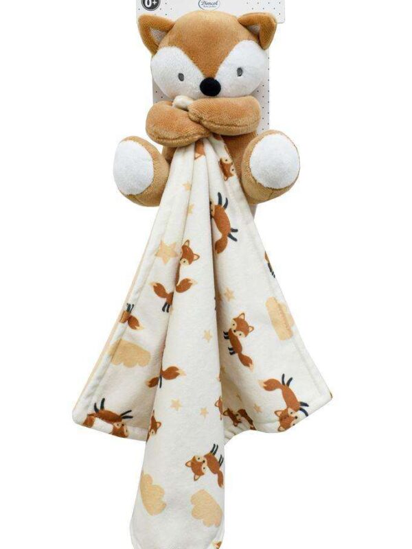 Λούτρινο Ζωάκι με Πανάκι Παρηγορίας Coral Fleece  Beige