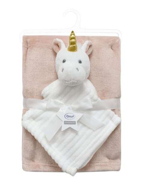 Κουβέρτα Coral Fleece White-Pink - Νάνι-Πανάκι Παρηγοριάς