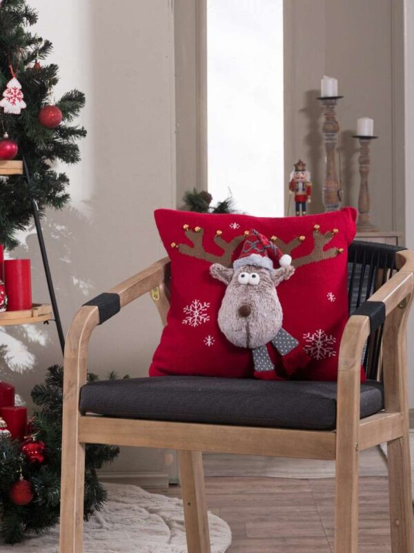 02 Διακοσμητικό μαξιλάρι Τάρανδος 45x45