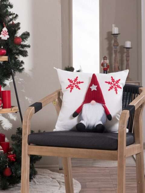 04 Διακοσμητικό μαξιλάρι Νάνος Κόκκινο 45x45