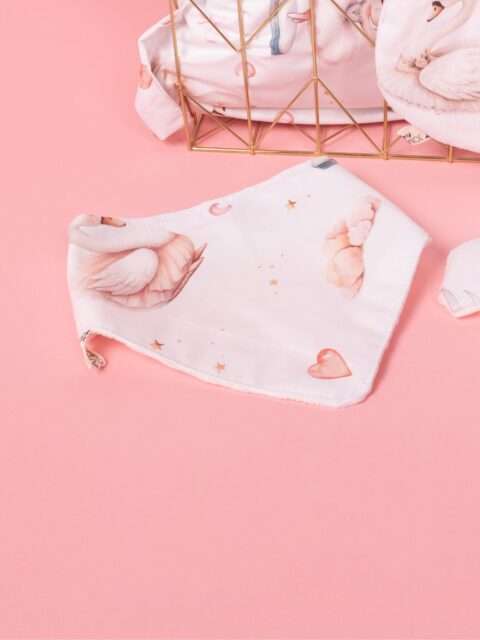 -Χειροποίητη Σαλιάρα Ballerina τρίγωνη