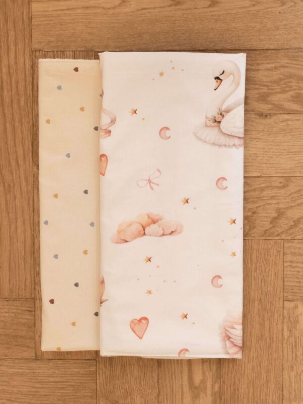 -Σετ Σελτεδάκια Αδιάβροχα 2 τεμ. Ballerina-Beige Hearts