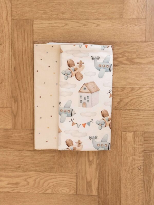 -Σετ Σελτεδάκια Αδιάβροχα 2 τεμ. Up in the sky-Beige Stars