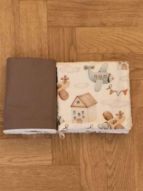 -Σετ Πετσετάκια Up in the sky - Dark Grey 100% organic cotton