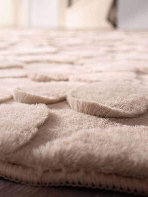 Χαλί Γούνινο Ανάγλυφο Alley 02 Μόκα