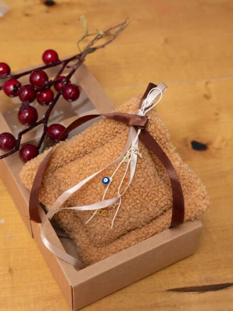 Γούρι αρωματικό Christmas Nuts 2026 - Teddy Κάμελ