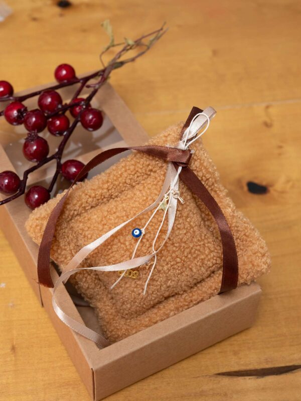 Γούρι αρωματικό Christmas Nuts 2026 - Teddy Κάμελ