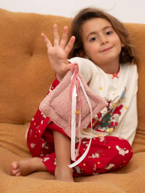 Γούρι αρωματικό Christmas Nuts 2026 - Teddy Ροζ