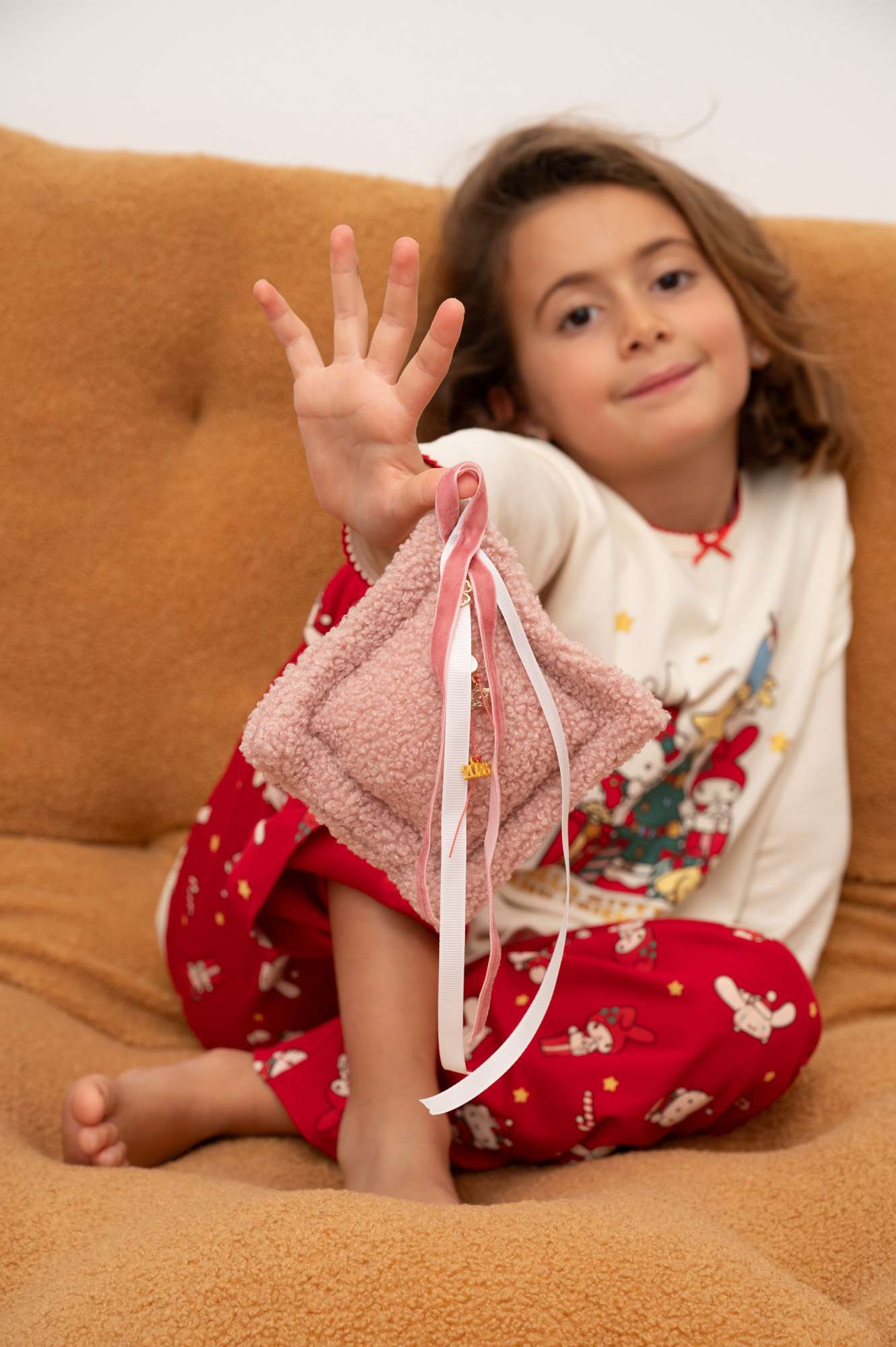 Γούρι αρωματικό Christmas Nuts 2026 - Teddy Ροζ