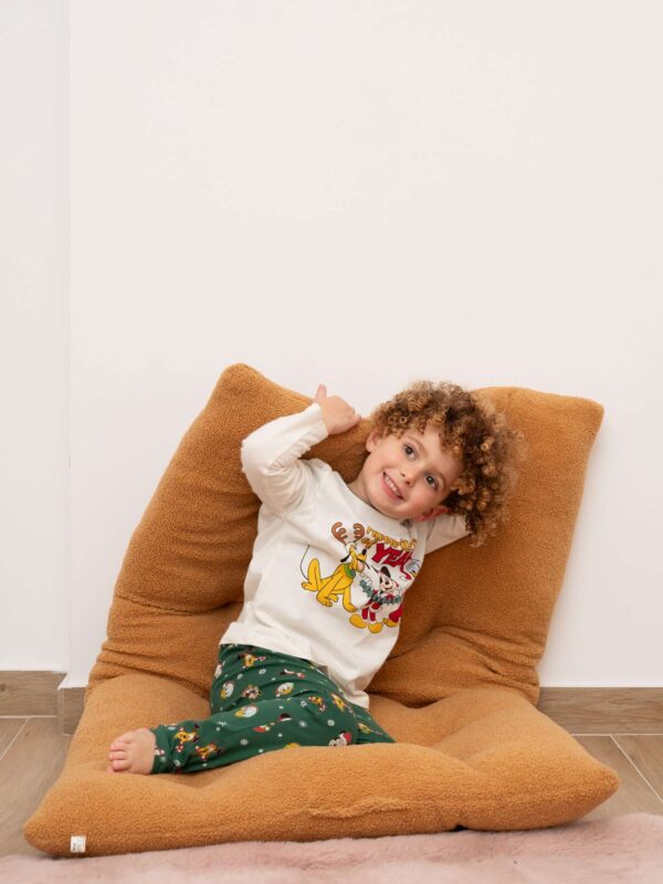 Μαξιλάρα Δαπέδου Ορθογώνια (125*60*7) Teddy Κάμελ