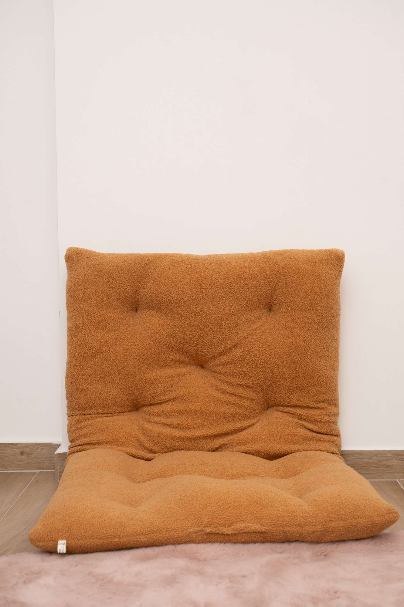 Μαξιλάρα Δαπέδου Ορθογώνια (125*60*7) Teddy Κάμελ - Image 2