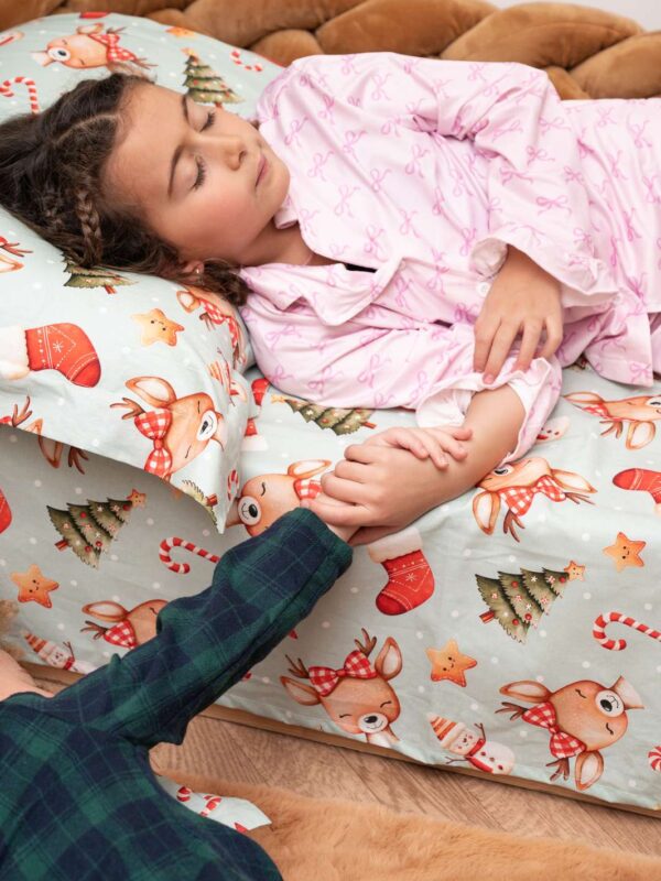 -Σεντόνι Μεμονωμένο Candy Christmas Κούνιας 115*180