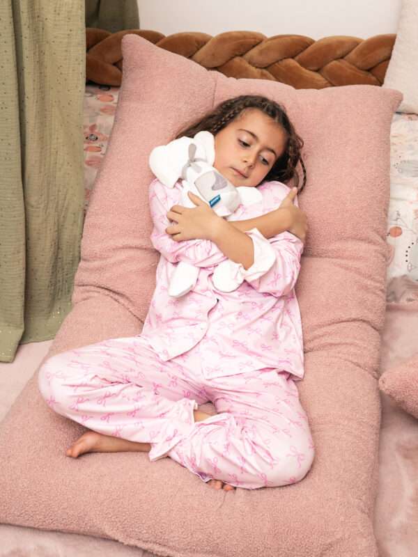 Μαξιλάρα Δαπέδου Ορθογώνια Τeddy -Μπουκλέ Σάπιο μήλο (125*60*7)