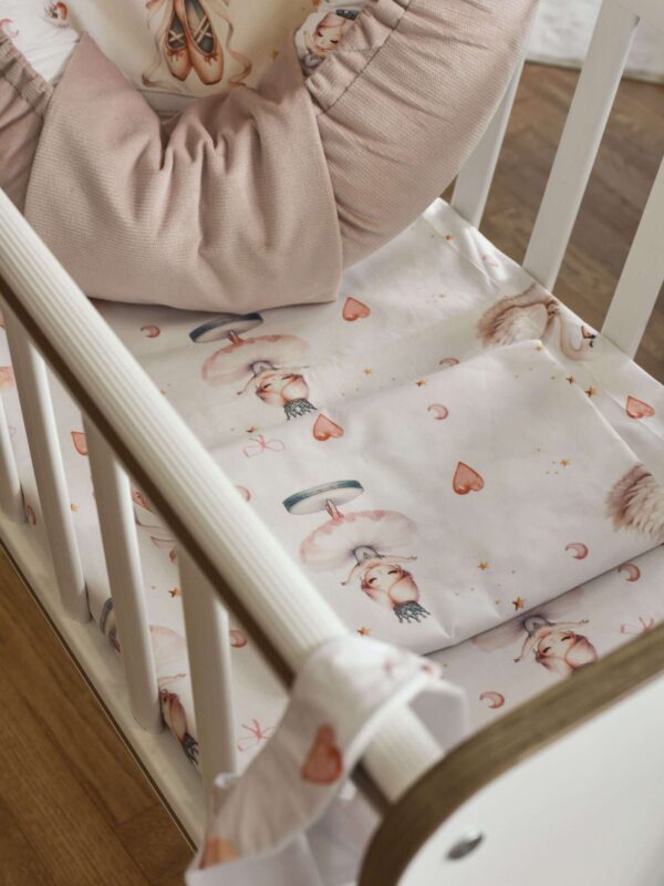 -Σεντόνι Μεμονωμένο Λίκνου Ballerina 070*110 Λάστιχο