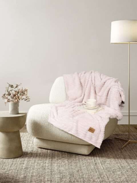 Κουβέρτα Καναπέ Serenus - Nude Pink 130*170