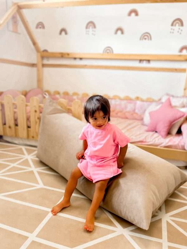 -Πουφ Κάθισμα παιδικό '' Αέλια''  Beige