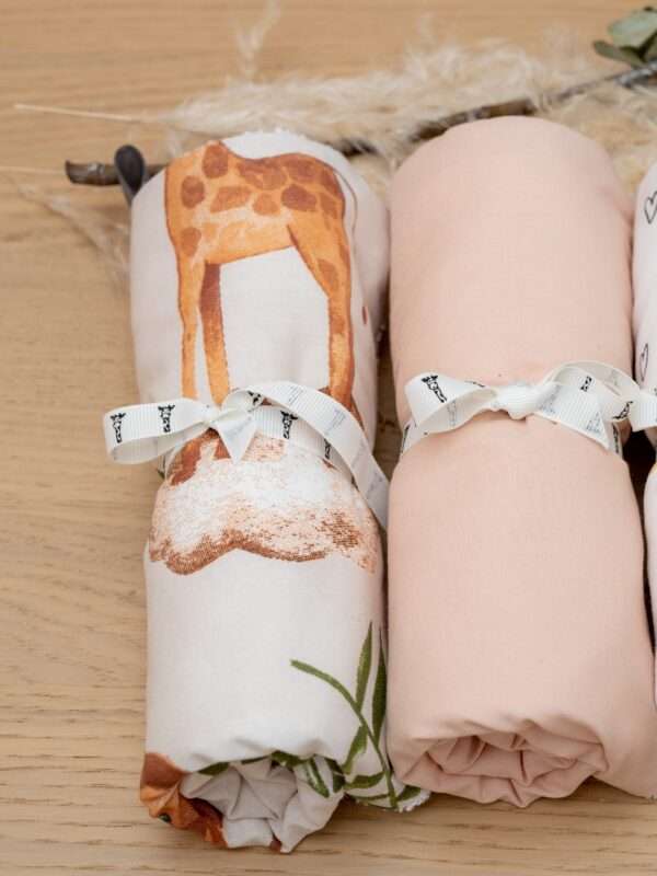 -Σετ Πετσετάκια Jungle - Nude 100% organic cotton