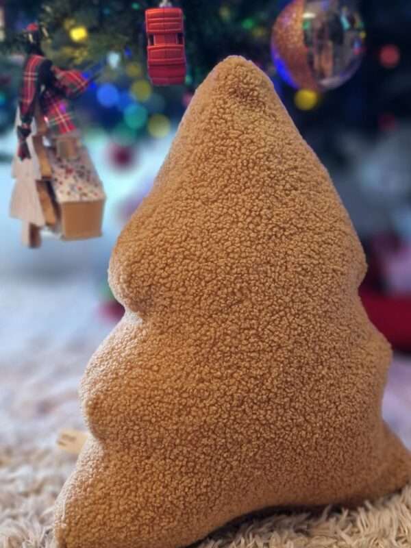 -Μαξιλαράκι Δεντράκι μπουκλέ Κάμελ