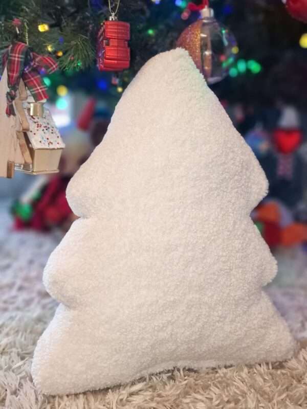 -Μαξιλαράκι Δεντράκι μπουκλέ Λευκό