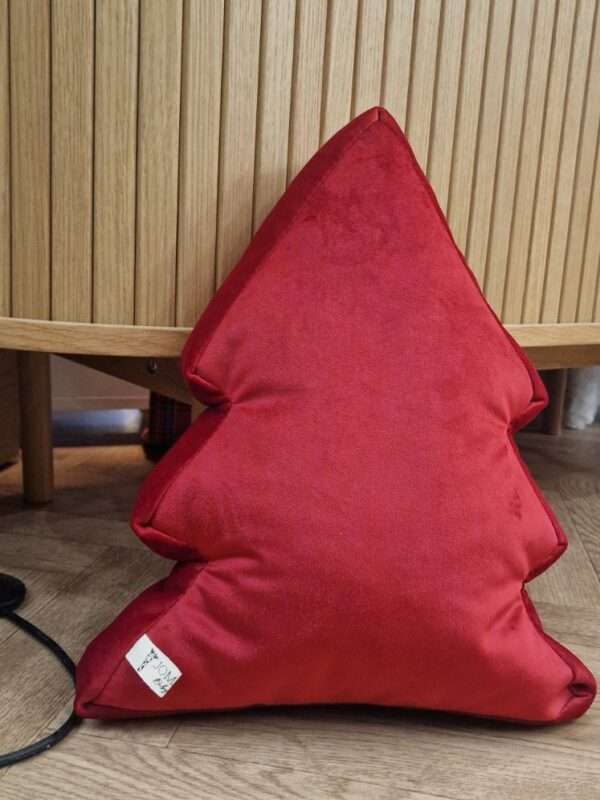 -Μαξιλαράκι Δεντράκι Velvet Red