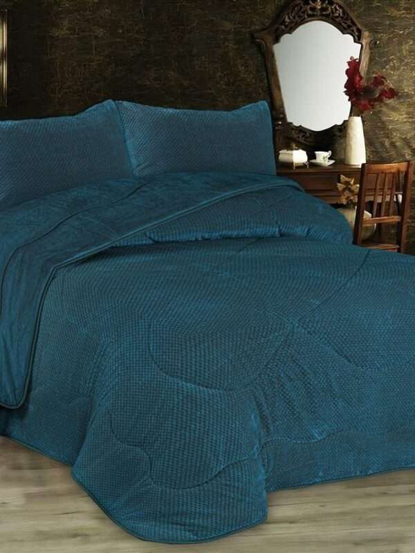 Κουβερτοπάπλωμα Popcorn Fleece - Petrol 220Χ240