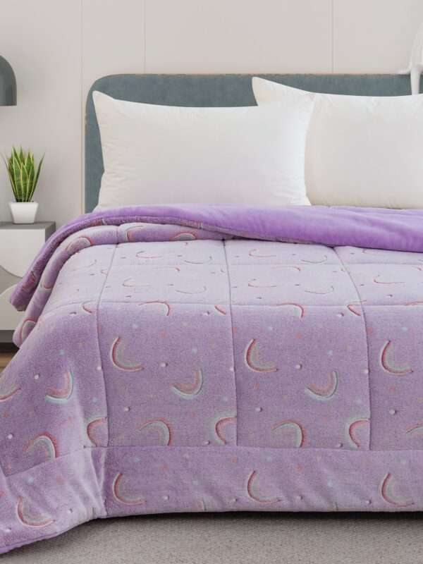 Κουβερτοπάπλωμα  φωσφοριζέ Λιλά 160*220