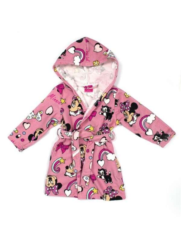 Μπουρνούζι Disney Home Minnie Pink 100% Microfiber