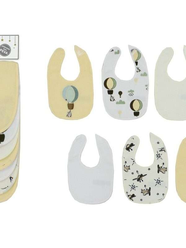 Σαλιάρα με Velcro bebe με Αδιάβροχη Επένδυση Σετ 7 Τεμ. Balloon 09