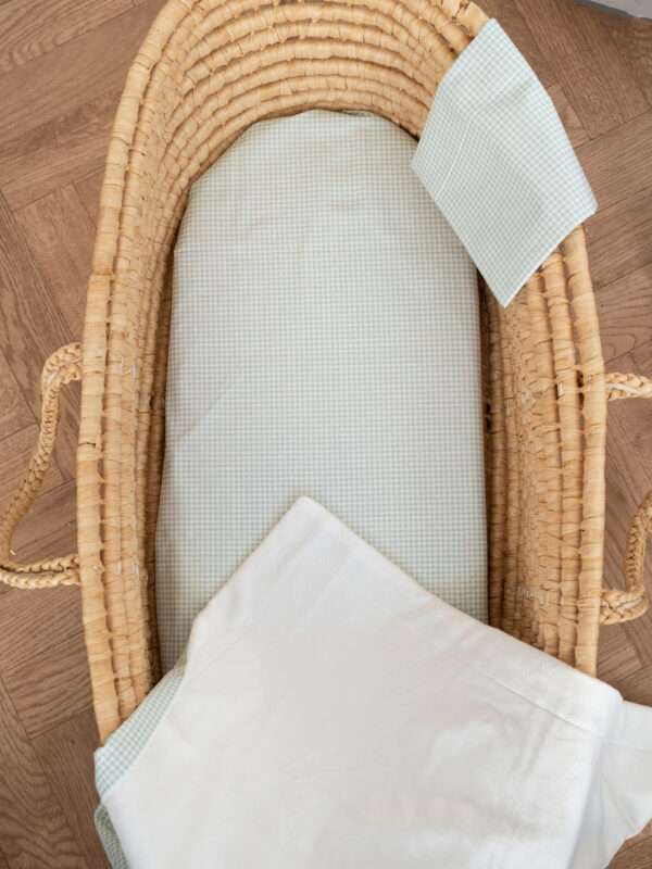 -Σεντόνι Μεμονωμένο Λίκνου Μέντα Καρό 070*110