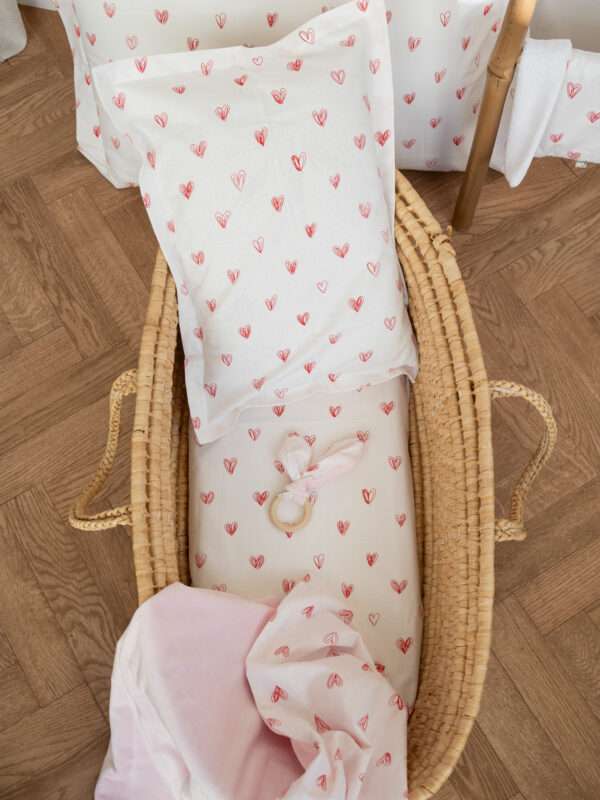 -Σεντόνι Μεμονωμένο Love you Κούνιας 115*180 λάστιχο