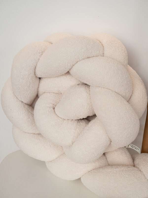 -Πάντα Πλεξούδα Μπουκλέ Λευκή