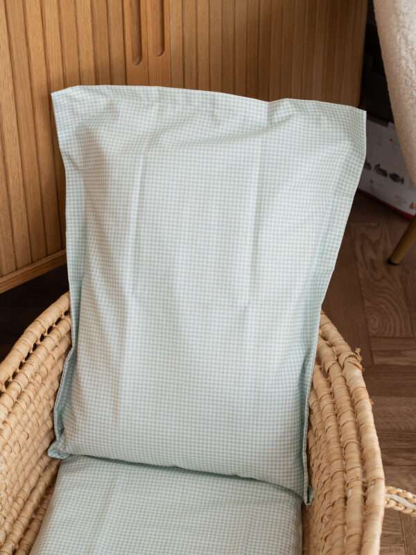 -Μαξιλαροθήκη Καρό Γαλάζια 30*40