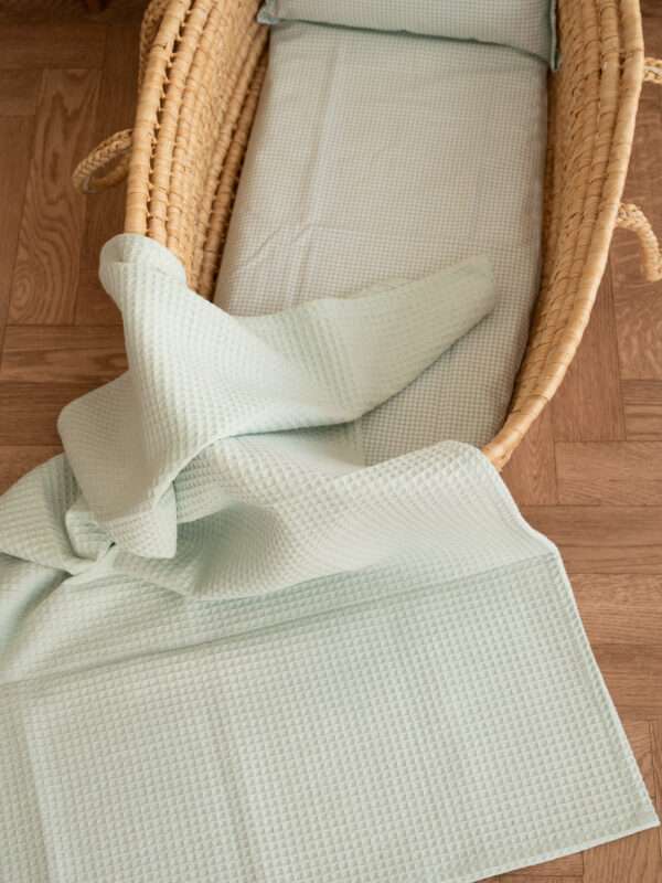 -Πικέ Κουβέρτα Waffle Μέντα (Φυστικί )