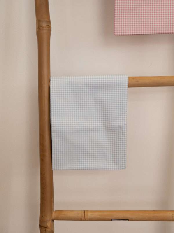 -Πάνα αγκαλιάς 70Χ70 Καρό Γαλάζια 100% cotton