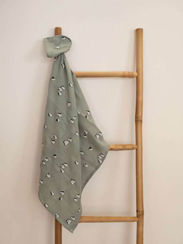 -Πάνα Αγκαλιάς Penguin 100% organic cotton 75*100
