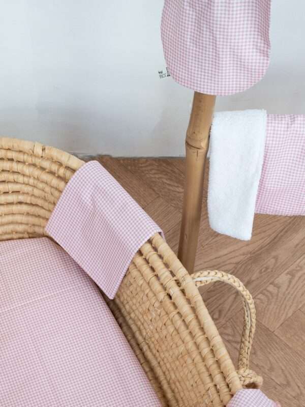 -Πάνα αγκαλιάς 70Χ70 Καρό ροζ 100% cotton