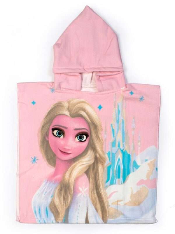 Πόντσο Θαλάσσης Quick Dry Disney Home Frozen 38 50X100 Pink 100% Microfiber