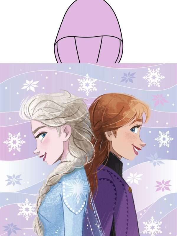 Πόντσο Θαλάσσης Quick Dry Disney Home Frozen 199 50X100 Lilac 100% Microfiber