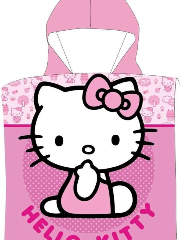Πόντσο Θαλάσσης Quick Dry Sanrio Hello Kitty 172 50X100 Pink 100% Microfiber