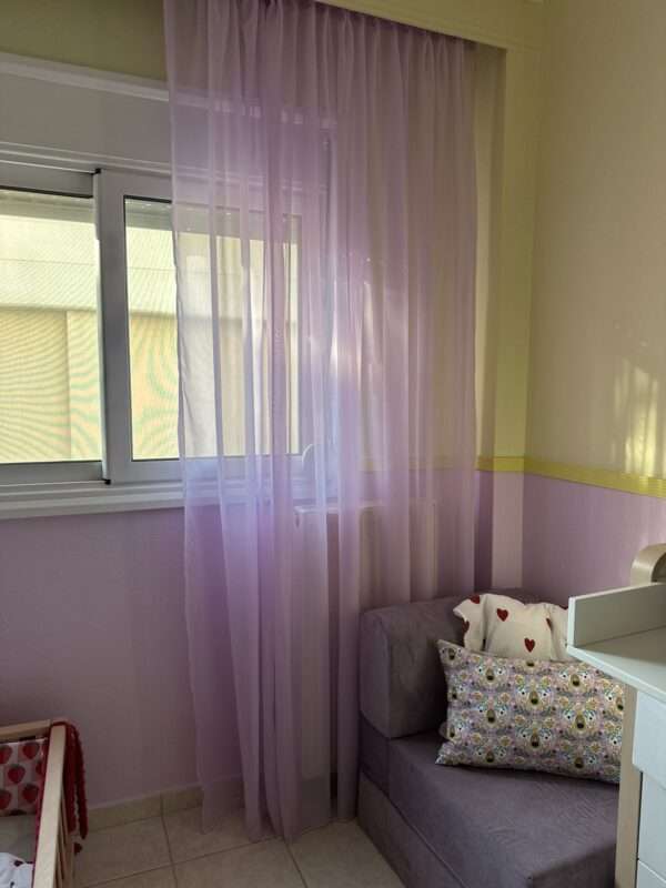 Κουρτίνα βουάλ λιλά 1,60*επιθυμητό ύψος