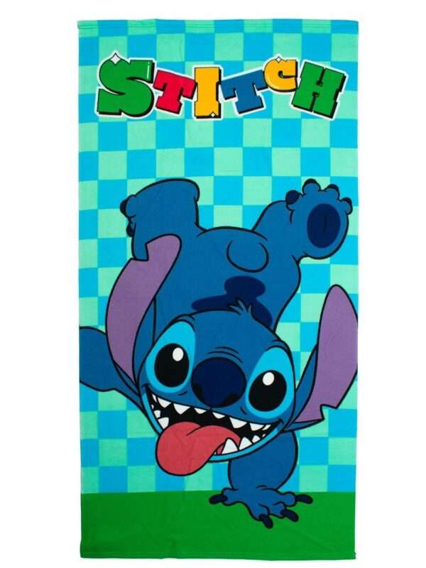 Πετσέτα Θαλάσσης Quick Dry Disney Home Lilo & Stitch 186 70X140 Aqua-Sky Blue 100% Microfiber