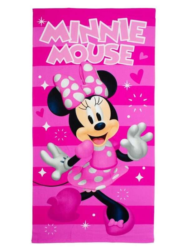 Πετσέτα Θαλάσσης Quick Dry Disney Home Minnie 181 70X140 Fuchsia-Pink