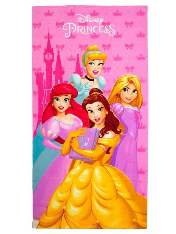 Πετσέτα Θαλάσσης Quick Dry Disney Home Princess 191 70X140 Baby Pink