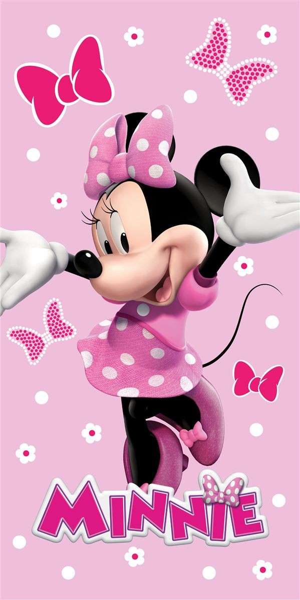 Πετσέτα Θαλάσσης Quick Dry Disney Home Minnie 542 70X140 Baby Pink