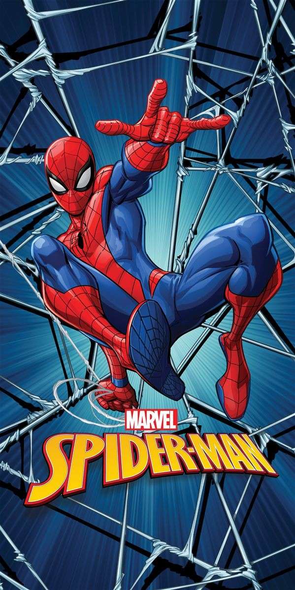 Πετσέτα Θαλάσσης Quick Dry Marvel Spider-Man 550 70X140 Blue