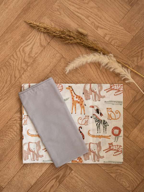 --Σετ Σεντόνια Savannah tales - Grey Λίκνου