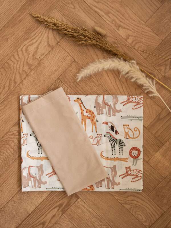--Σετ Σεντόνια Savannah tales - Beige Λίκνου