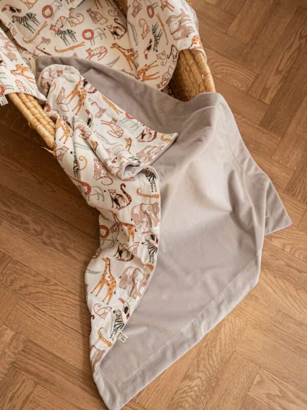 -Κουβέρτα Fleece Savannah tales - Gray
